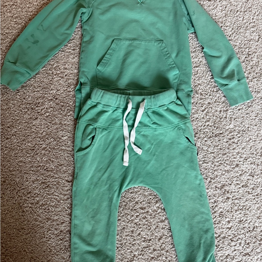 Little Bipsy Mint Green Sweatshirt and Jogger Set